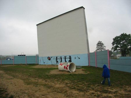 Cherry Bowl Drive-In Theatre - Front Of Screen - Photo From Water Winter Wonderland